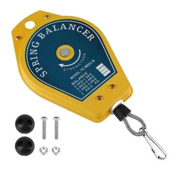 

Yellow Ergonomic Retractable Tool Hanging Holder 0.5-1.5Kg Spring Balancer For Hydraulic Equipment