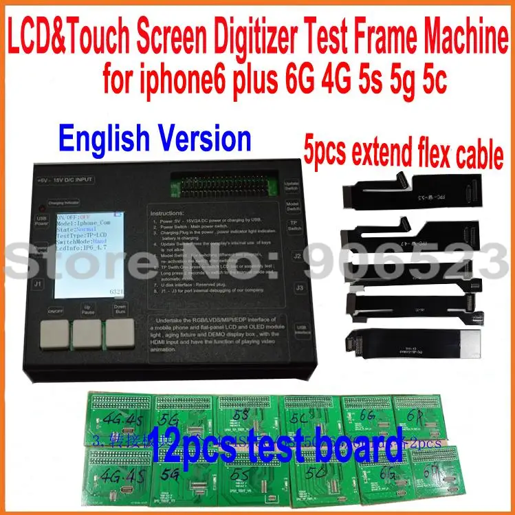 

For iphone6 LCD&Touch Screen Digitizer Metal Testing Frame Machine with 12pcs PCB Board Tester for iphone 4 5s 5g 5c 6 plus