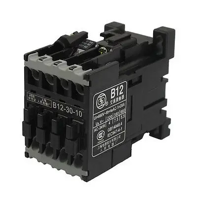 B12-30-10 110V 50Hz катушка 28A(AC-1) Ie трехполюсный 3 NO 660V Ui AC контактор | Обустройство дома