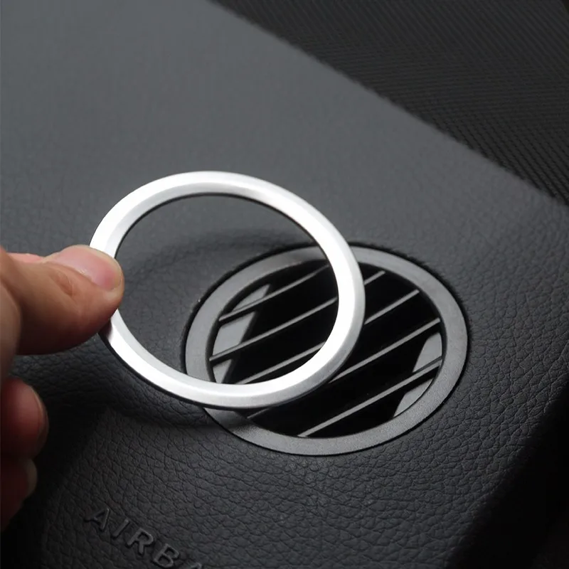 For Mercedes Benz GLK X204 ML W124 GL X164 ABS Chrome Interior AC Air Vent Outlet Cover Trim Decoration Accessories Car Styling (7)