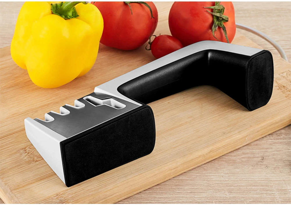 Кухонные ножи xyj Точилки 4-в-1 Кухня ножи и заточка для ножниц 3 Алмазный ручной заточки инструментов легко Применение