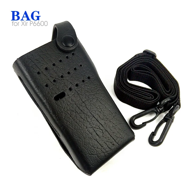 Cowhide Protective Sleeve Case Bag for Motorola Xir P6600 0