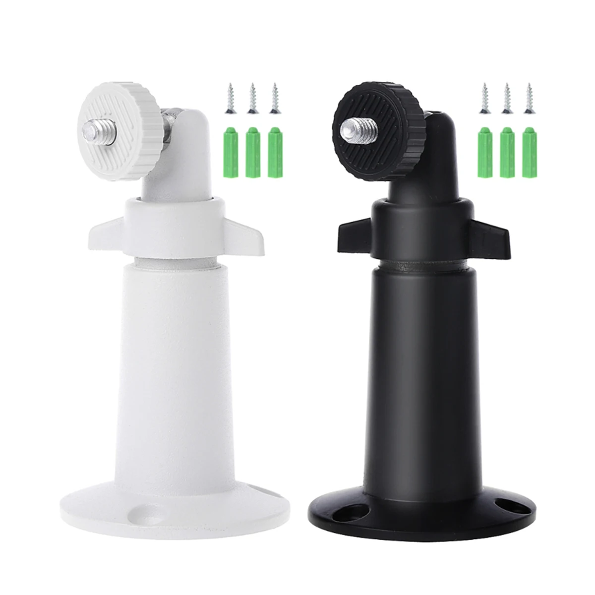 

3pcs 90 degree Metal Wall Mount Rotating Ceiling Bracket Stand Holder For CCTV Surveillance Security Camera White Black