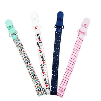 

4pcs/set Infant Baby Pacifier Chain Pacifiers Clip Cartoon Pacifiers holders Baby Feeding supplies New
