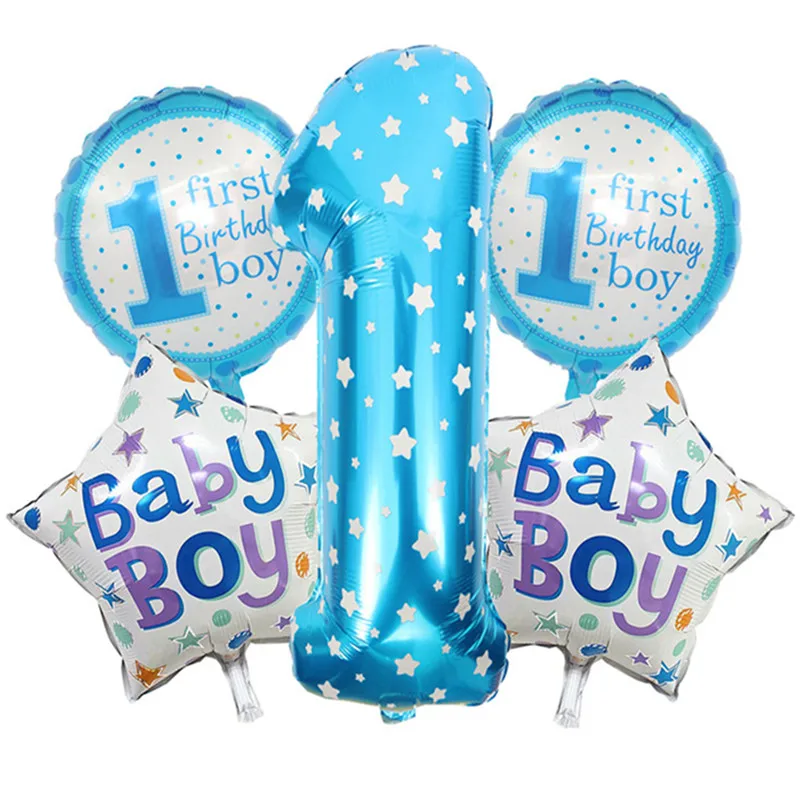 

Baby 1st Happy Birthday Balloons Rainbow Boy Girl Letter Helium Ballon Birthday Party Decoration Kids Baby Shower Gifts Supplies