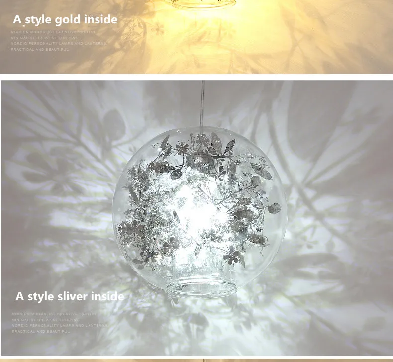 Nordic творческий искусство подвесные светильники резные цветок Стекло круглый светодиодный светильники для Гостиная Кухня блеск подвесные