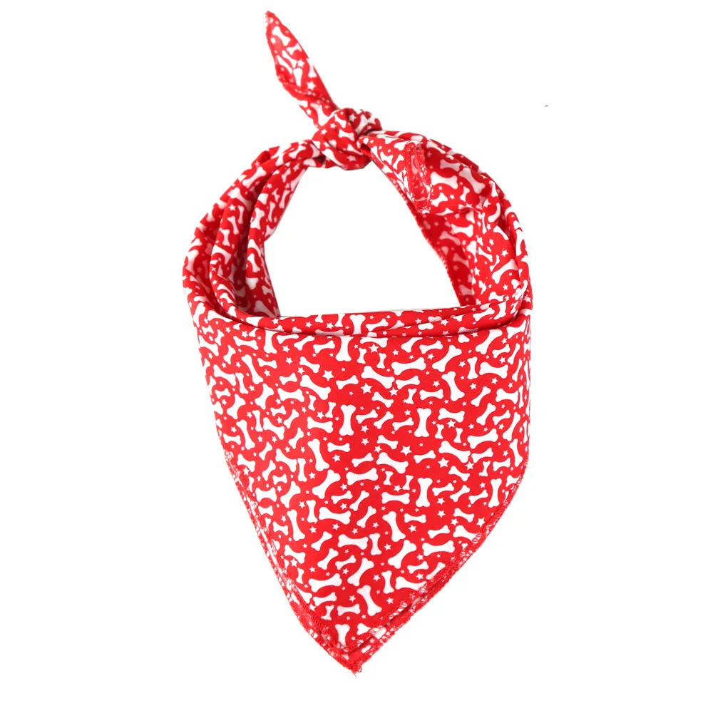 American Flag Dog Bandana Scarf Pack USA Flag Dog Scarf July 4th Dog Bandanas Triangle Bib for Small Medium Dogs