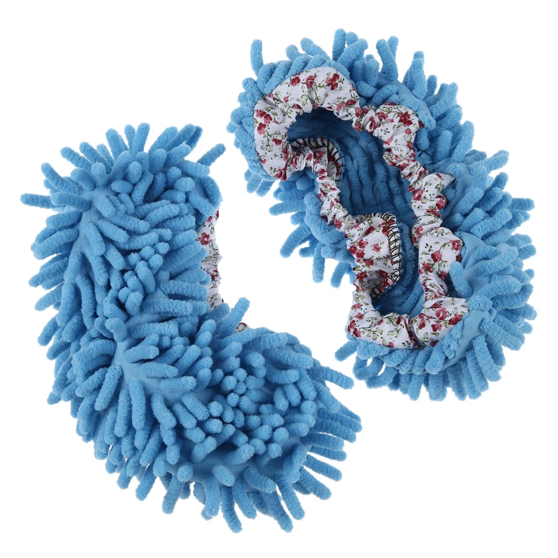 

Comfortable Dust Mop Slippers Shoes Floor Cleaner-Blue