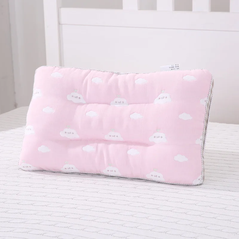 Soft Gauze Baby Pillow Comfortable Long-staple Cotton Pillow For Newborns Baby Sleep Headrest Breathable Infant Kids Pillow