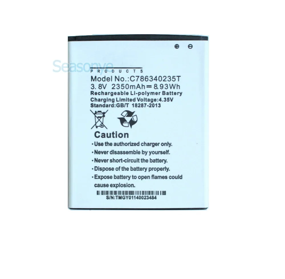 Seasonye 2350mAh / 8.93Wh C786340235T сменный литий-ионный аккумулятор для BLU Studio 5.5S D630 D630L D630U + код
