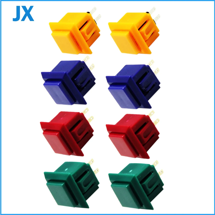 

20*20mm Square Casette Push Button with Micro Switch for Arcade Game Machine 20pcs/lot