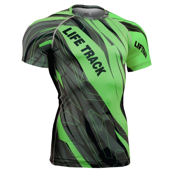 Стиль Мужская Охота Рубашка 3D Футболка Флаг повторяющийся одежда с рисунком для спорта тренажерный зал фитнес-размеры S-4XL - Цвет: Зеленый
