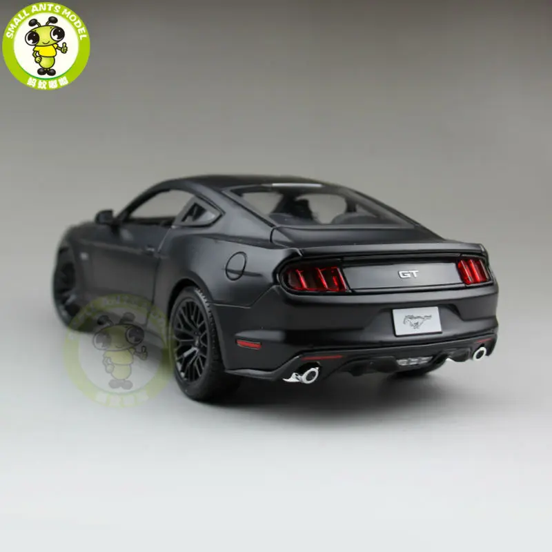 1:18 Ford Mustang GT 5,0 литая модель автомобиля для подарков коллекция хобби матовый черный maisto