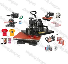 Advanced New Design 6 IN 1 Sublimation Machine,Digital Tshirt Printing Machine, Heat Press / Heat Transfer,Mug Printer Machine