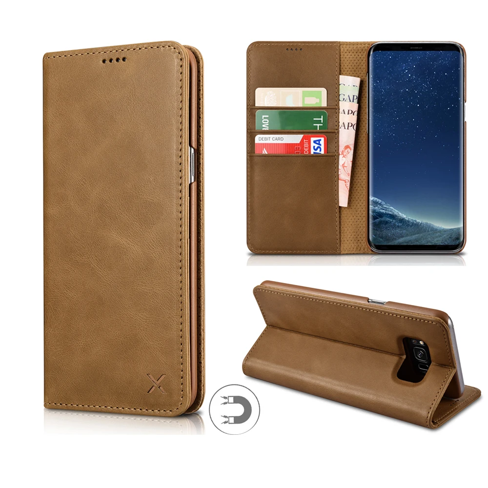 bilder für XOOMZ für Galaxy S8 Plus Fall Brieftasche Echt Leder Magnet Flip fall für Samsung Galaxy S8 S8 Plus Telefon Deckt Card Slots halter bilder für XOOMZ für Galaxy S8 Plus Fall Brieftasche Echt Leder Magnet Flip fall für Samsung Galaxy S8 S8 Plus Telefon Deckt Card Slots halter