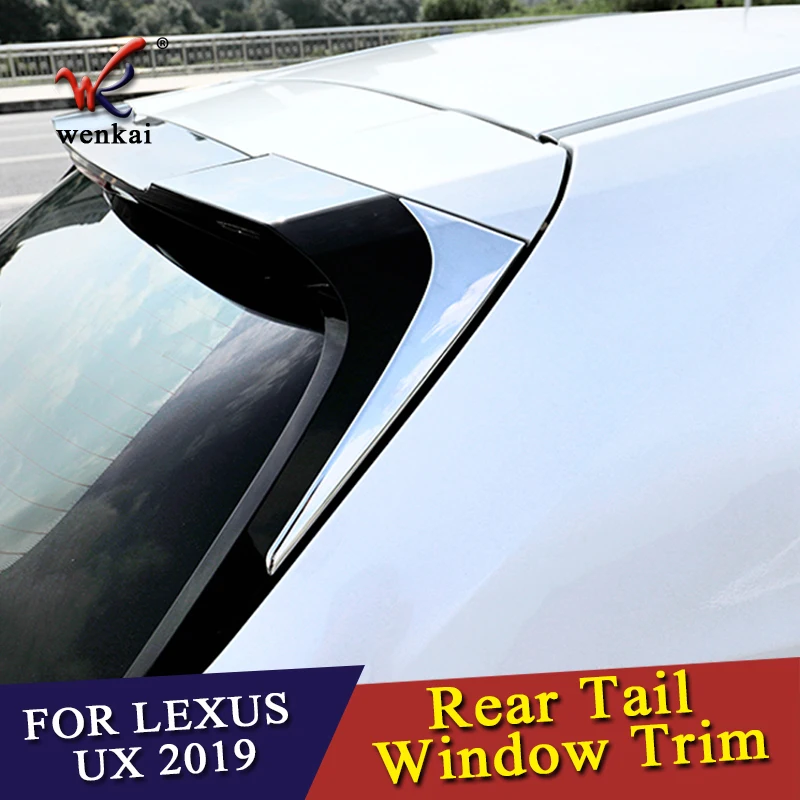 Для Lexus UX200 UX250h UX260h автомобильный стикер Стайлинг орнамент Задний Спойлер боковой треугольник молдинг окно ободок отделка 2 шт