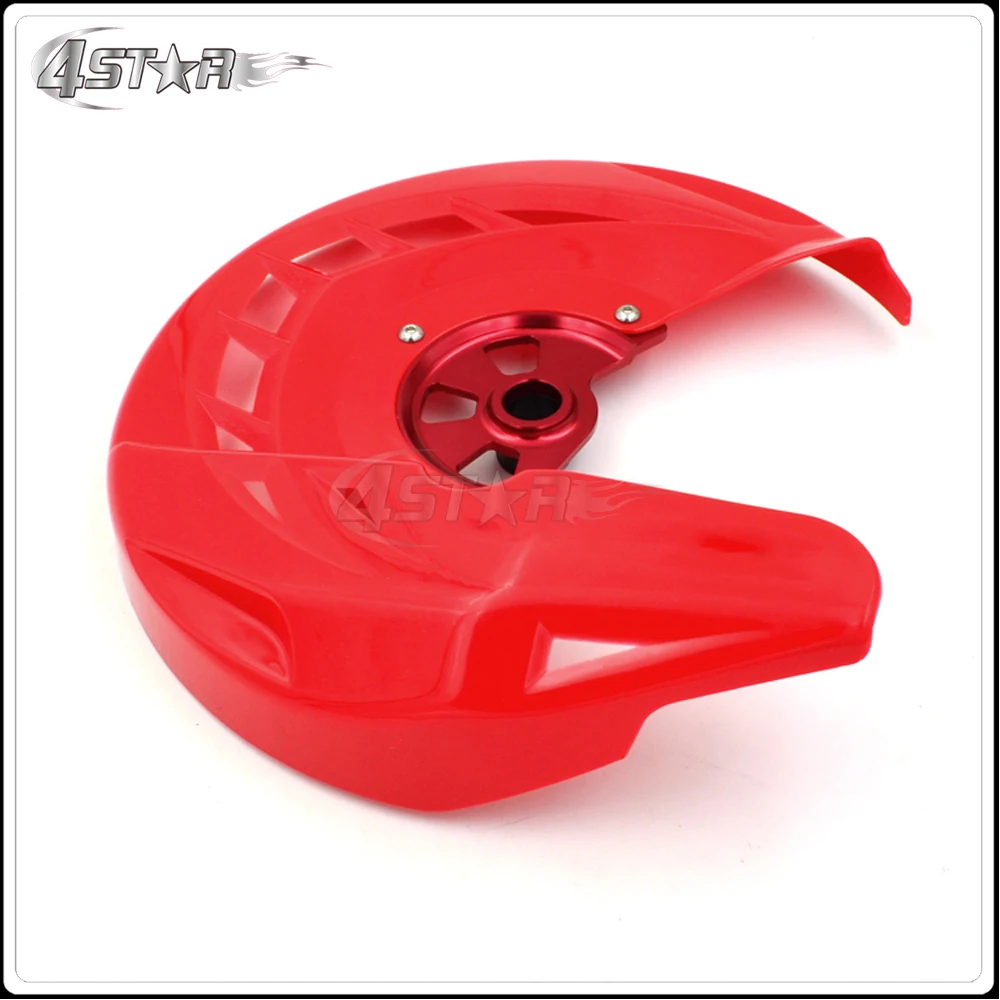 Motorbike Red Front Brake Disc Rotor Guard Cover Protector For HONDA