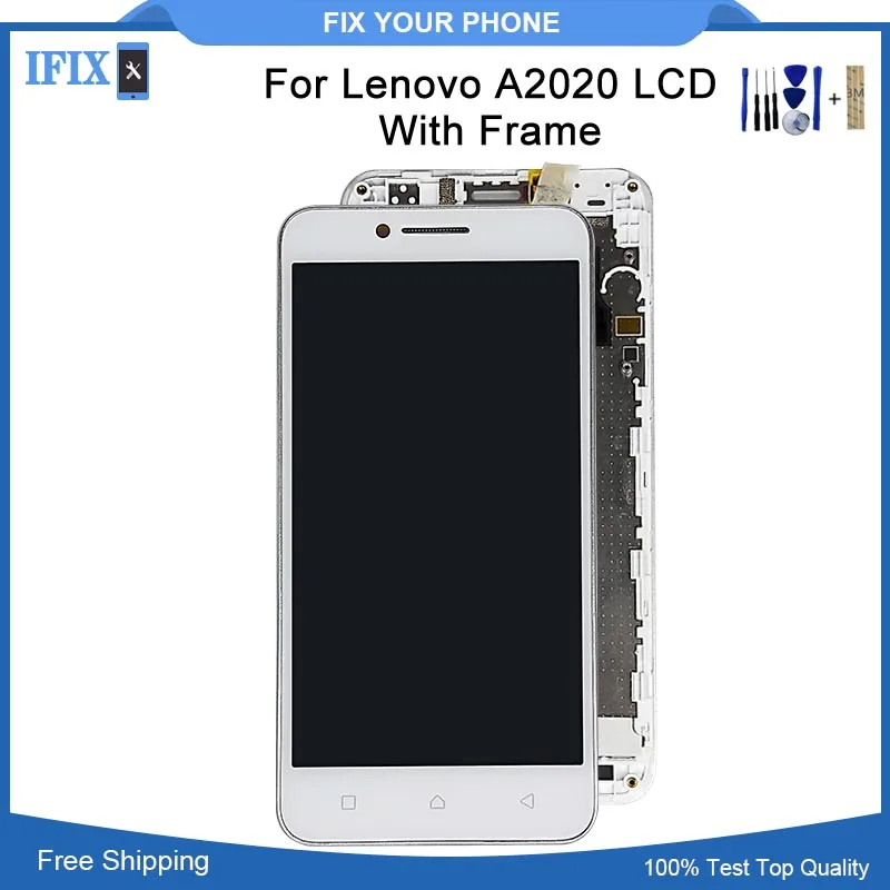 

For Lenovo Vibe C A2020 A2020a40 LCD with Frame With Touch Screen Digitizer Assembly Replacements Parts 5.3" Factory Price