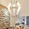 Gold Bird Cage pendant Lamp Living room Bedroom origami bird light Kitchen Dining room Paper House Hanging Lighting Fixtures ► Photo 3/6