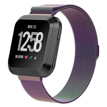 Магнитный металлический ремешок для fitbit versa ремешок для часов Милан Kniss ремешок для наручных часов интеллектуальная Лучшая цена Высокое качество