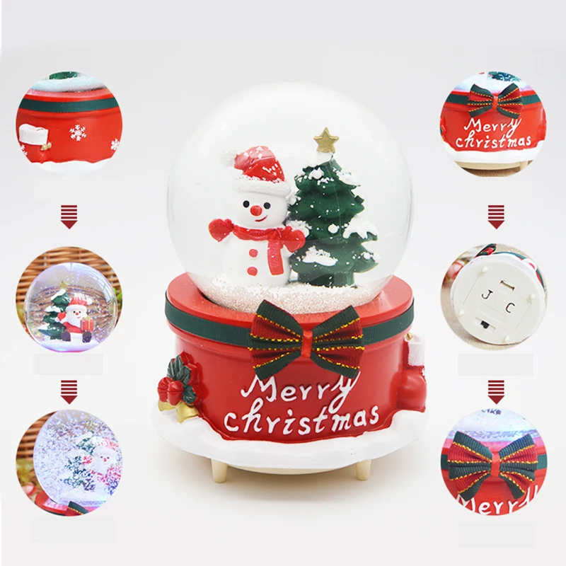 Toys For Children Christmas Gift Santa Claus Snowman Moose Glass Electronic Toys Snow Lamp Music 90s Toys Interactive Pet Game