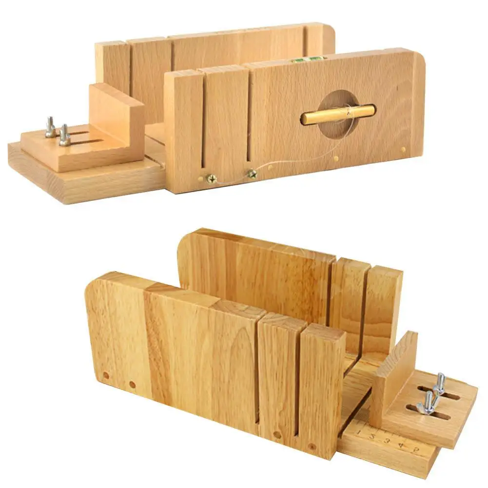 

Adjustable Handmade Soap DIY Material Tool Oak Simple Multi-functional Soap Cutter Beveled Planer Tool