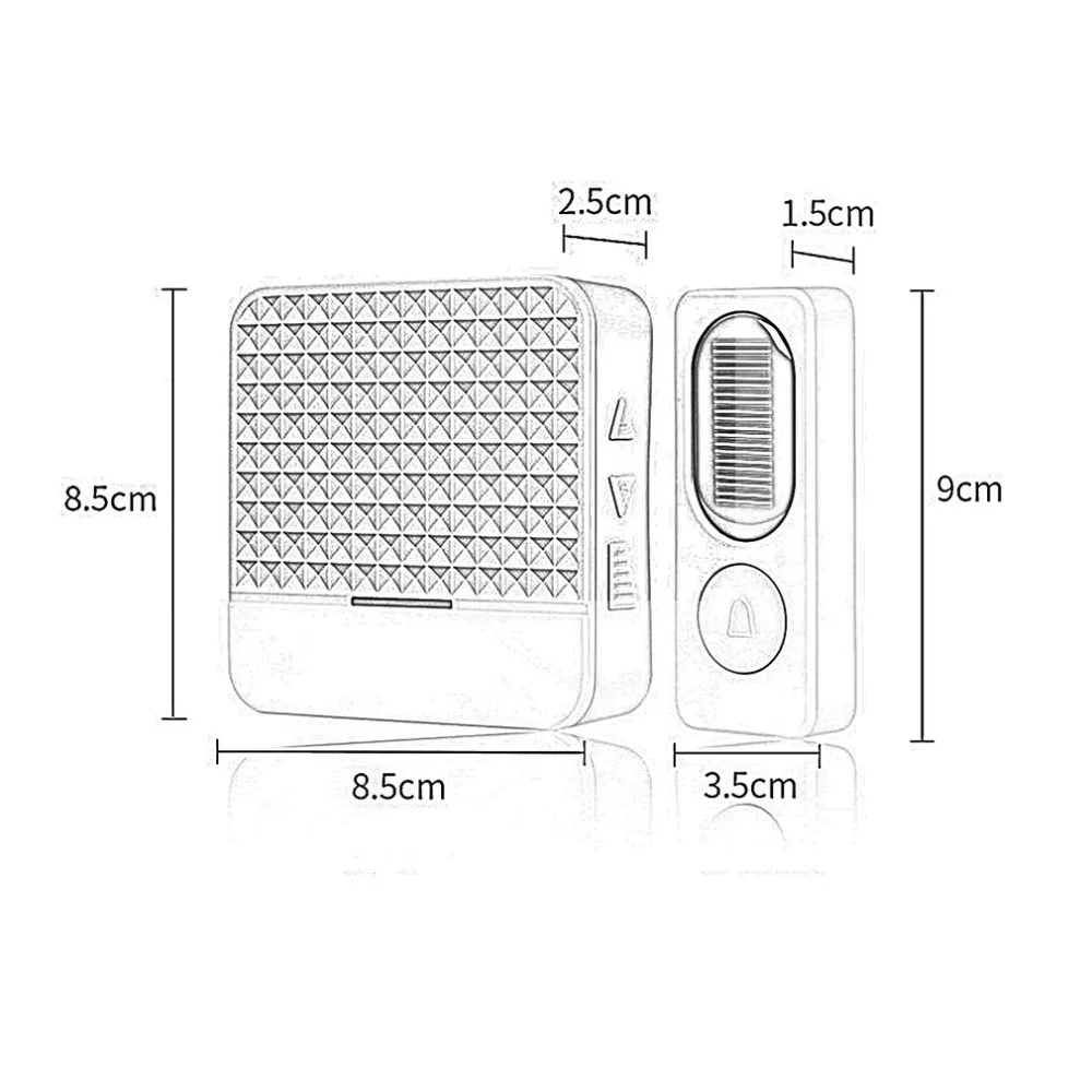 Solar Powered Wireless Doorbell Alert System LED Light Intelligent Home Door Bell 300M Range 52 Chimes Electric Doorbell Solar Powered Wireless Doorbell Alert System LED Light Intelligent Home Door Bell 300M Range 52 Chimes Electric Doorbell