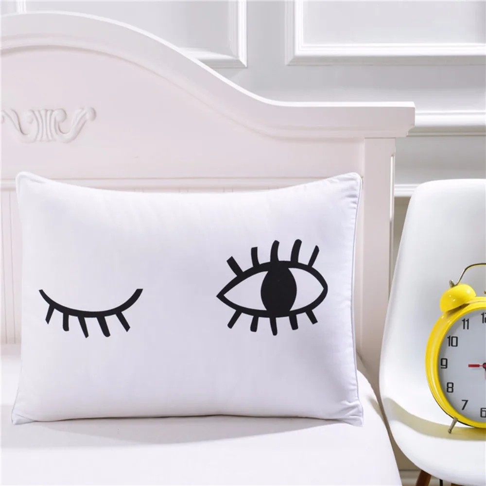 

1Pcs Eye Pattern Love you Pillowcase Romantic Pillow Case Art Stripe Soft Pillow Cover Gift Home Textiles Geometric Decorative