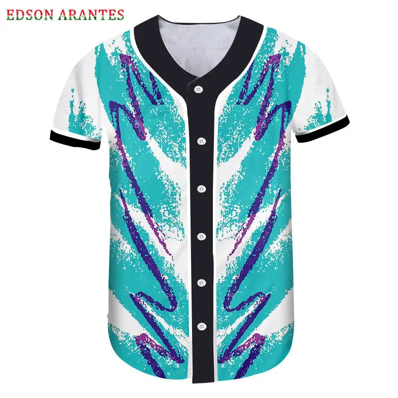 baseball jersey button down shirt