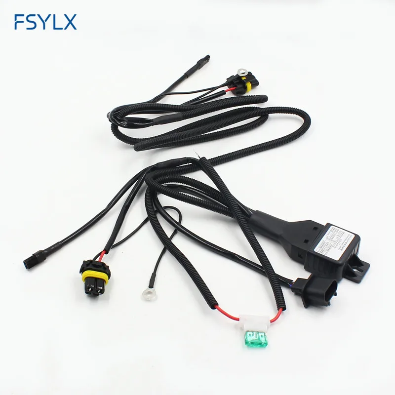 Автомобильное реле ближнего/дальнего света FSYLX H13 9004 9007 H4 жгут проводов Xenon HID для