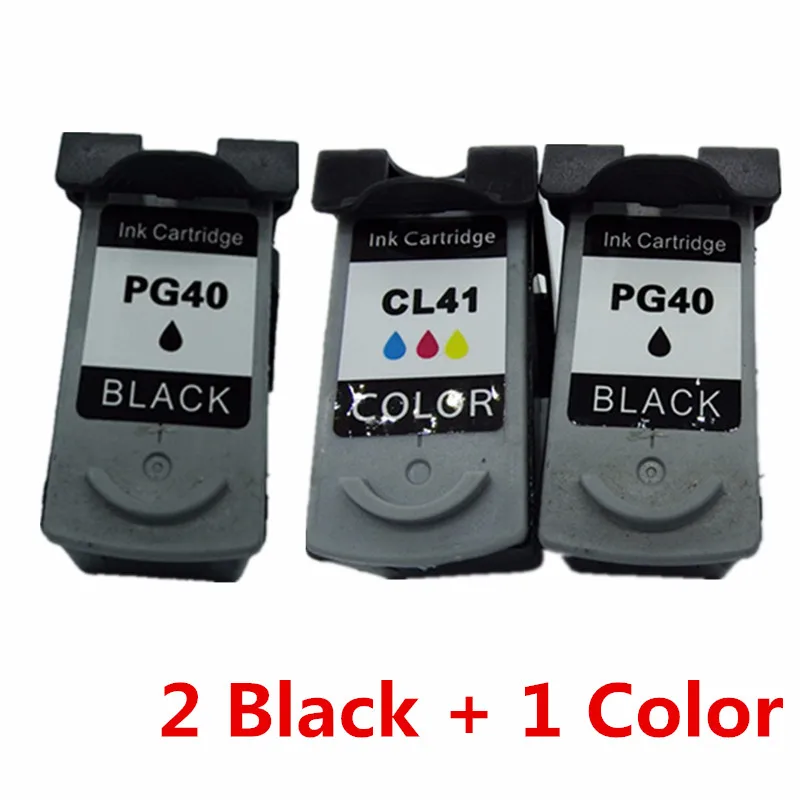 Восстановленные картриджи для Canon PG-40 PG 40 PG40 CL-41 CL41 CL 41 Pixma iP2580 iP1980 iP2680 MP145 MP150 MP160 MP170 - Цвет: 1 Set 1 Black