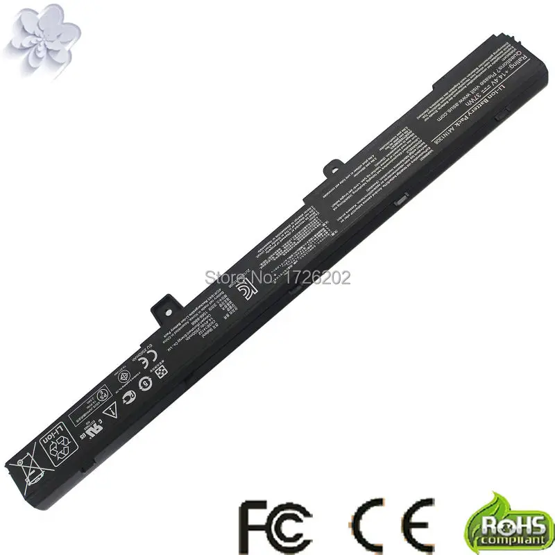 Аккумулятор для ноутбука ASUS X451 X551 X451C X551C X45LI9C A41N1308 A31N1319 A31LJ91 0B110 00250100M 4 ячейки 2550