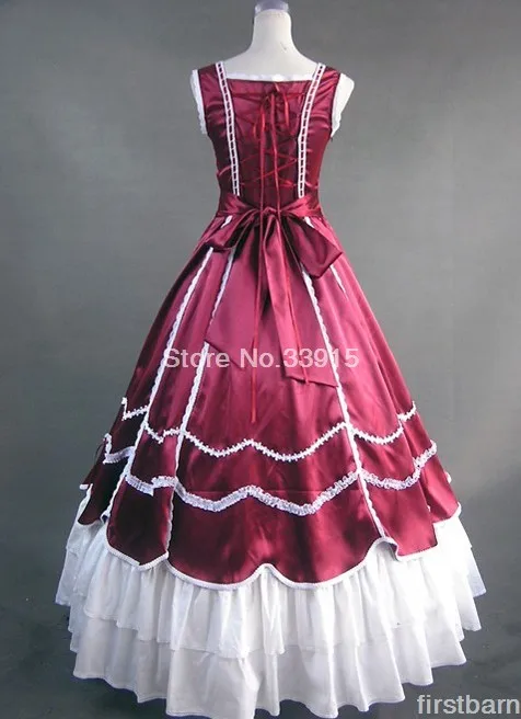 Индивидуальный заказ викторианское платье с корсетом в готическом стиле/Civil War Southern Belle бальное платье Лолита винтажная красная открытка пивной бокал