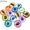 Julia Wang – Cabochon Cameo, rond, 6-30mm, multicolore en option, œil maléfique, clair, Transparent, bijou de temps, bricolage ► Photo 3/6