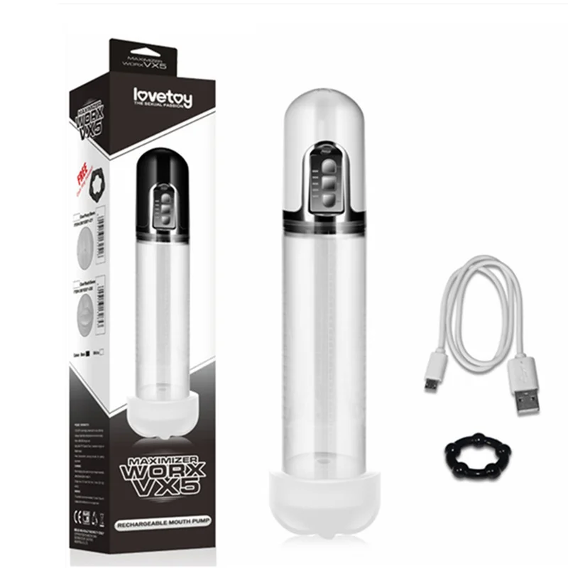 Lovetoy Electric Penis pump Hydrotherapy Pussy Design Powerful Rechargeable USB Cable Automatic Dildo Enlarger Pump Lovetoy Electric Penis pump Hydrotherapy Pussy Design Powerful Rechargeable USB Cable Automatic Dildo Enlarger Pump