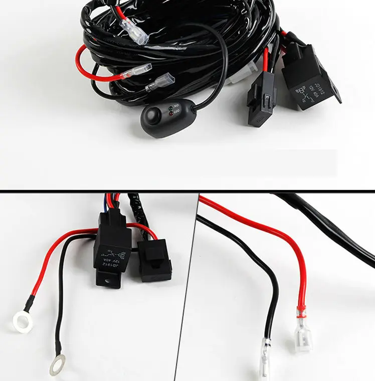 40A Switch Relay Wiring Harness Kit For High Power 4x4 Offroad LED Driving Light 1 (2)
