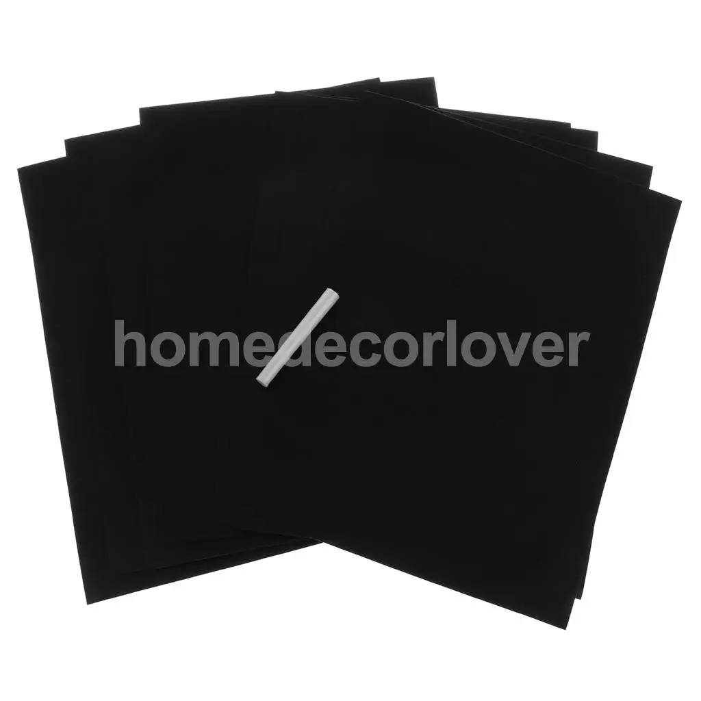 8Pcs Chalkboard Contact Paper, Self-Adhesive Wall Sticker Wall Paper Blackboard Wall Decals for School, Office, Home 20x30cm