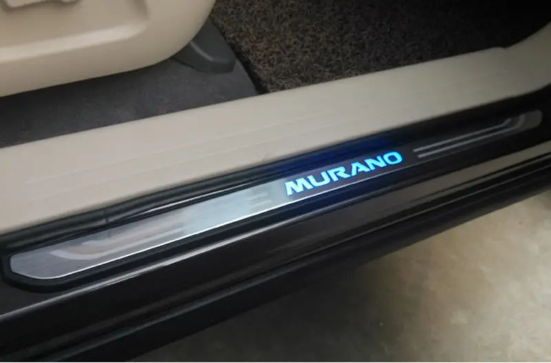 Светодиодная Накладка на порог для всех новых Nissan Murano 2015 2019 Blue light|protector|protector