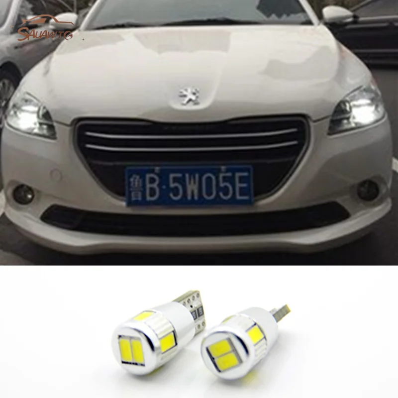 

For Peugeot 206 407 207 406 208 3008 2008 306 301 106 107 607 5008 807 205 405 LED T10 W5W Car Parking Light Clearance Lights