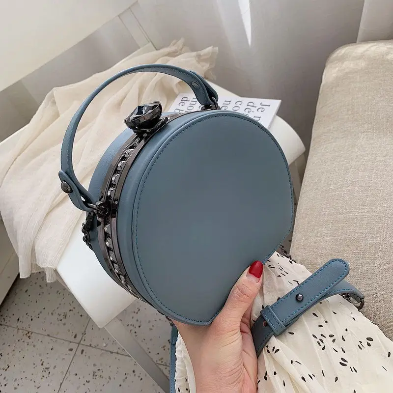 

Female Crossbody Tote Bags Women 2019 Quality PU Leather Luxury Handbag Designer Sac Main Ladies Circular Shoulder Messenger Bag