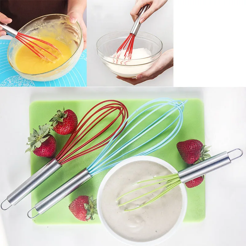 

3size Silicone Egg Beaters Egg Stirring up Kitchen Blender Egg Devide Tools Mixer Food-grade Whisk Mixer Egg Cook Tools