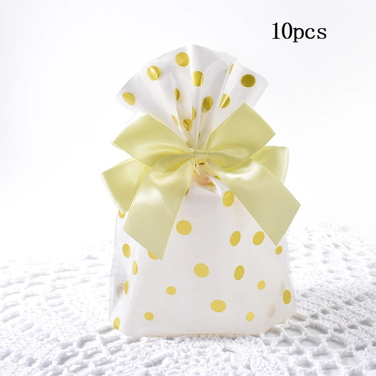 12 шт. бумажные подарочные пакеты в виде единорога, упаковка для конфет в западном стиле, вечерние подарочные пакеты на день рождения, маслостойкая упаковочная сумка - Цвет: point candy bag