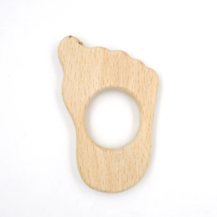 Natürliche Unfinished Holz Runde Baby Ring Handmade Dusche Spielzeug Ring 20