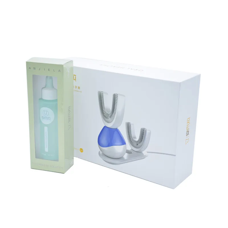 

Free DHL or EMS Rechargeable Ultrasonic Intelligent Adult Electric with Antibacterial Silicone Brush fully Automatic Toothbrush
