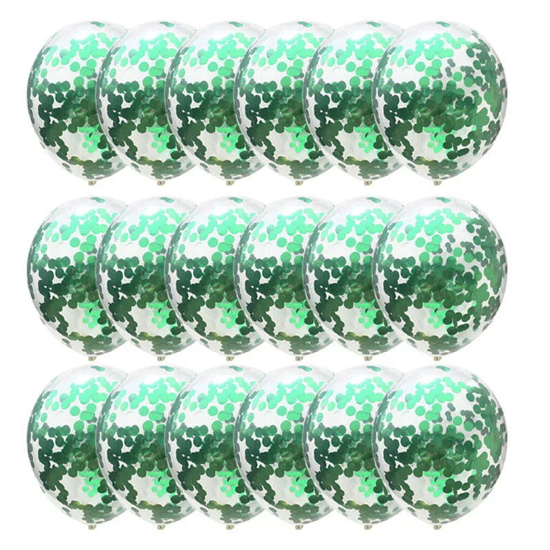 Зеленые воздушные шары конфетти воздушные шары набор хромовых шариков Декор ко дню рождения вечерние Свадебные украшения Свадебные юбилейные шары металлик