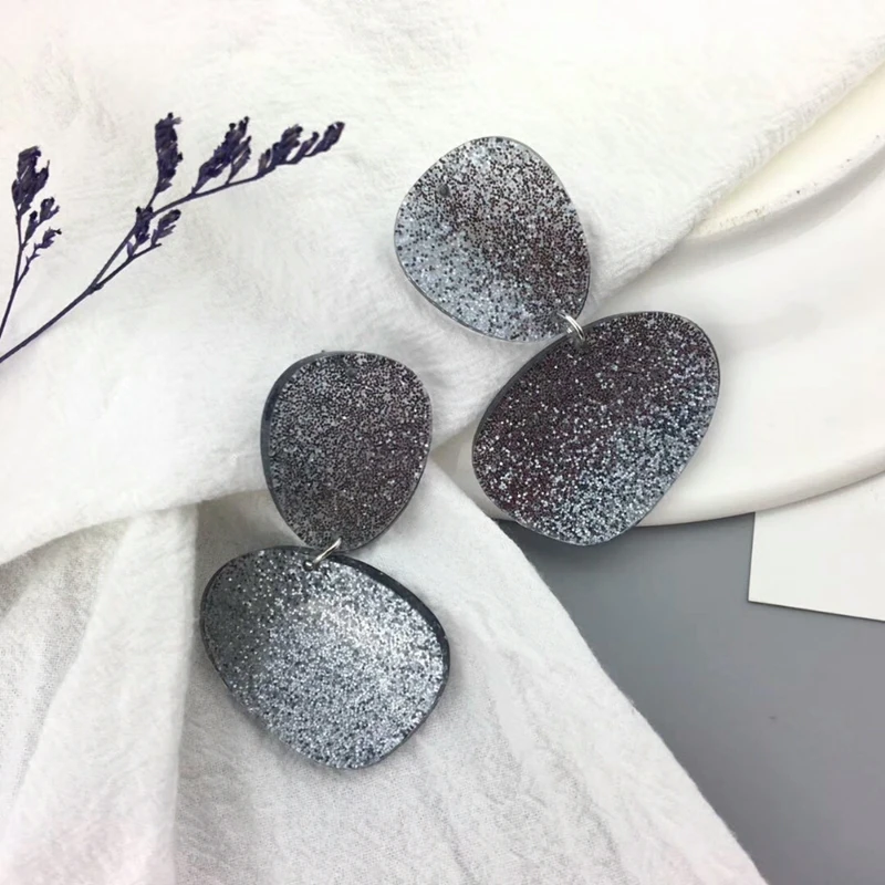 

Fashion Vintage Personality Jewelry Acrylic Geometric Women Stud Earrings