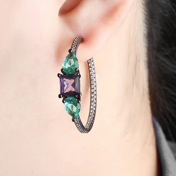 

New Cheap Price for Promotion High Hotsell Fashion Jewelry Designs luxury zirconia earrings