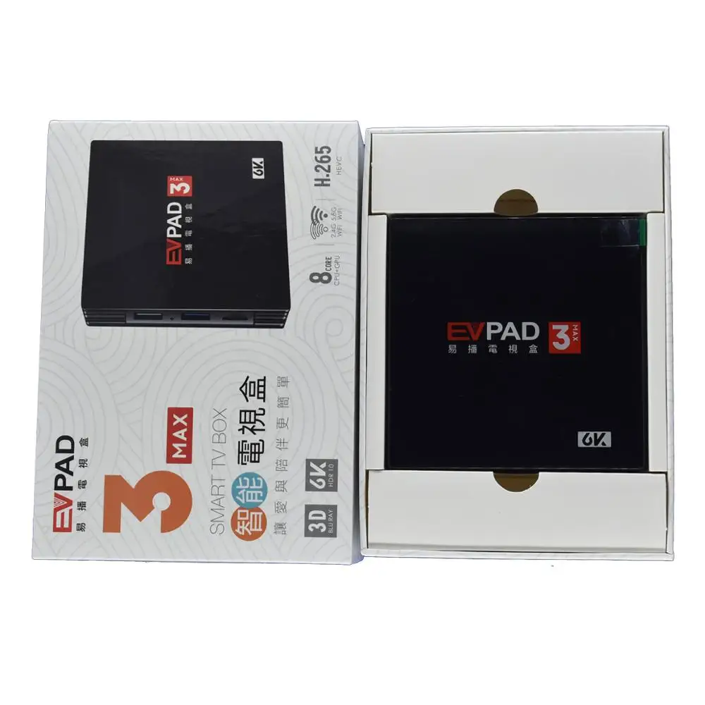 Get 2 Free Gifts w//Purchase EVPAD 3 Pro Smart 6K TV Box  Newest Root Version
