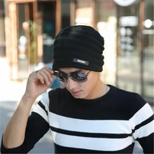 Зимняя вязанная шапка мужская осенняя и зимняя модель шт Головные уборы для женщин шапка зимняя Лыжная шапочка