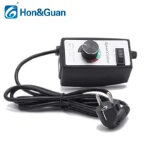 EU Uk Standard 10A 220V Variable Controller For Inline Duct Fan Current Pump Motor Speed Control Dimmer Speed Adjustment